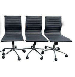 Master Contemporary Armless Adjustable Task Chairs - 3