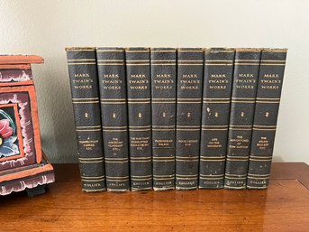 A Set Of 8 Leather Bound Harvard Classic Volumes