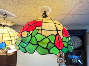 Stained Glass Hanging   Light Fixture