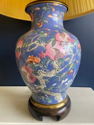 Frederick Cooper Handpainted  Porcelain Ginger Jar Lamp