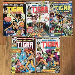 Marvel Comics Chillers: Tigra The Were-Woman 3,4,5,6,7