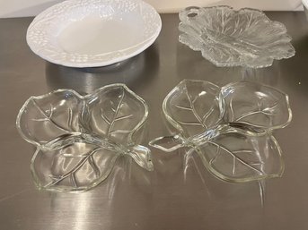 Vintage Serving Dishes With Dividers