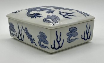 Porcelain Box From Porcelain Ware Japan