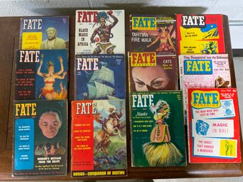 12 Vintage Fate Magazines  ~ 1950s ~