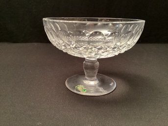 Waterford Crystal Footed Bowl Compote Possibly Colleen Pattern