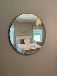 Beautifully Simple And Understated Wood Backed Frameless Mirror