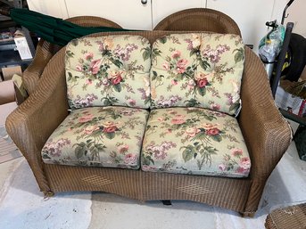 Vintage Out Door Wicker Settee