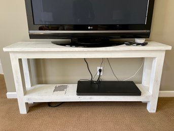 White Chippy Paint Shabby Chic Console Table