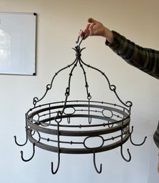 Vintage Circular Pot / Pan Hanging Rack