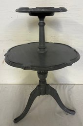 Two Tier Painted Walnut Table Circa 1940s
