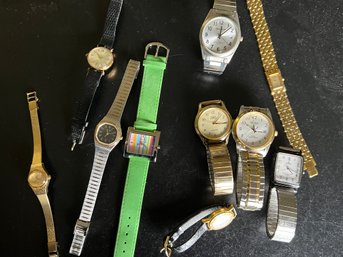 Collection Of 10 Vintage Watches