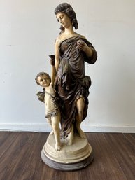 Decorative Woman With Child Sculpture