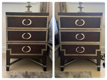 Pair Of Marge Carson Style Nightstands