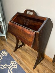 Early American Solid Wood Sewing Stand