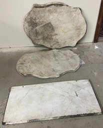 Three Victorian Marble Table Tops