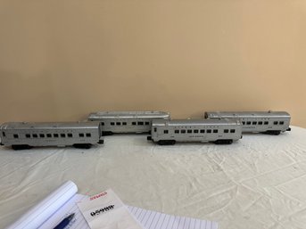 4 Lionel Passenger Cars - #2436, 2421, 2429, And 2434