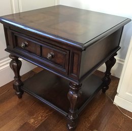 STANLEY Furniture Rustic Stained Side Table Lot#1