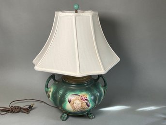 A Beautiful Hand Painted Table Lamp