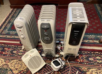 Three Pelonis & One Comfort Zone Room Heaters