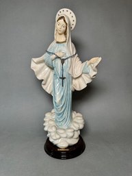 Amilcare Santini Virgin Mother Mary Statue
