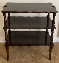 Vintage Mahogany Three Tier Petite Table