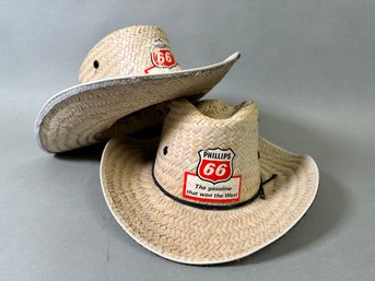 Vintage Phillips 66 Straw Hat Advertising