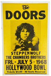 The Doors 1968 'Hollywood Bowl' Silk Screen Poster (J)