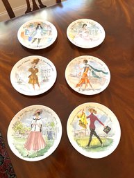 D'Arceau - Limoges Collector Plates Set Of 6