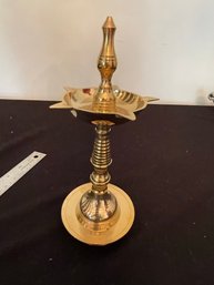 Vintage Diya - Brass Oil Lamp Stand For Prayer