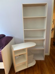 Ikea Book Shelf & Rolling Side Table