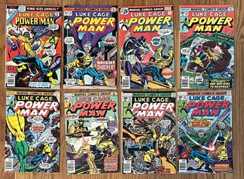 Marvel Comics Lot Of 8 Luke Cage Power Man Comics, Including Issue 1