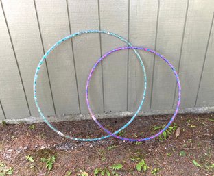 Pair Of Glittery Hula Hoops