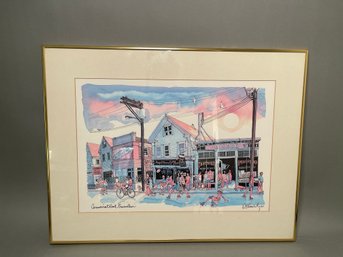 Commercial Street Provincetown Print, Kennedy 81
