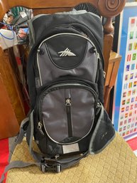 Insulated High Sierra Air Flow Cooled Grey And Black Backpack