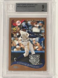 2002 Topps Opening Day Alfonso Soriano Rookie Card #33   BGS 9