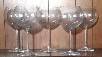 Crystal Wine Glasses, 5 Great Size