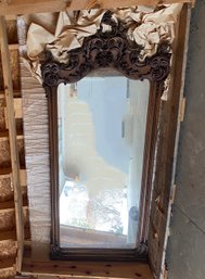 Beautiful Hand Carved Grand Mirror Nearly 8 Feet Tall 40x94 Looks To Be Italian Gorgeous