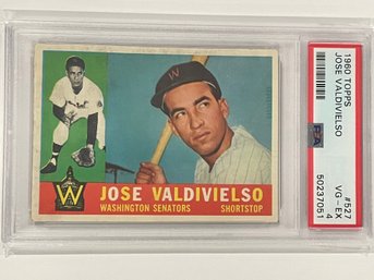 1960 Topps Jose Valdivielso Card #527     PSA 4