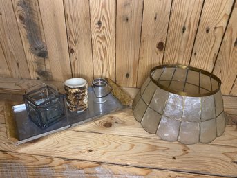 Shell Shade, Battery Candle, Tray And More