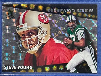 1996 Topps Steve Young Broadway's Review Card #BR7
