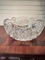 Ca. ABP 1880 Round Cut Crystal Bowl