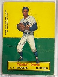 RARE - 1964 Topps Stand Up Card Tommy Davis                   Excellent Condition Card