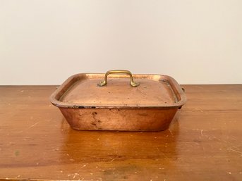 Artigianato Del Ticino Copper Roasting Pan With Lid