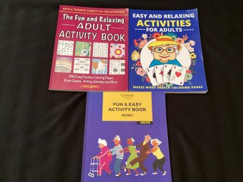 Adult Memory Activity Book  Brain Games Lot Of 3