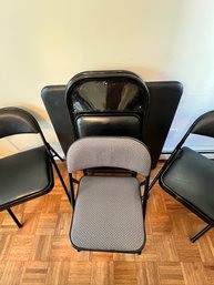 Samsonite Folding Table With 4 Matching Chairs, Plus 1 For The Just In Case!