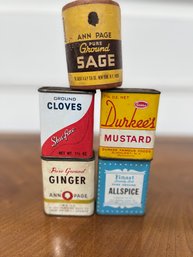 Lot Of Five Vintage Spices