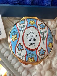 Halcyon 2001, Happy Mothers Day Trinket Box, 2' Round