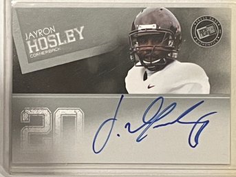 2012 Press Pass Authentics Jayron Hosley Autographed Card #PPS-JH2