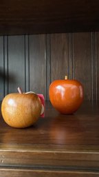 Jarrah Of Australia Hand Carved Wooden Apples