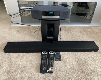 Bose Wave Radio II With Theater Speaker And Sound Bar